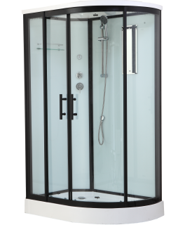 Timo Standart T-6602 Black L душевая кабина (120*85*220)